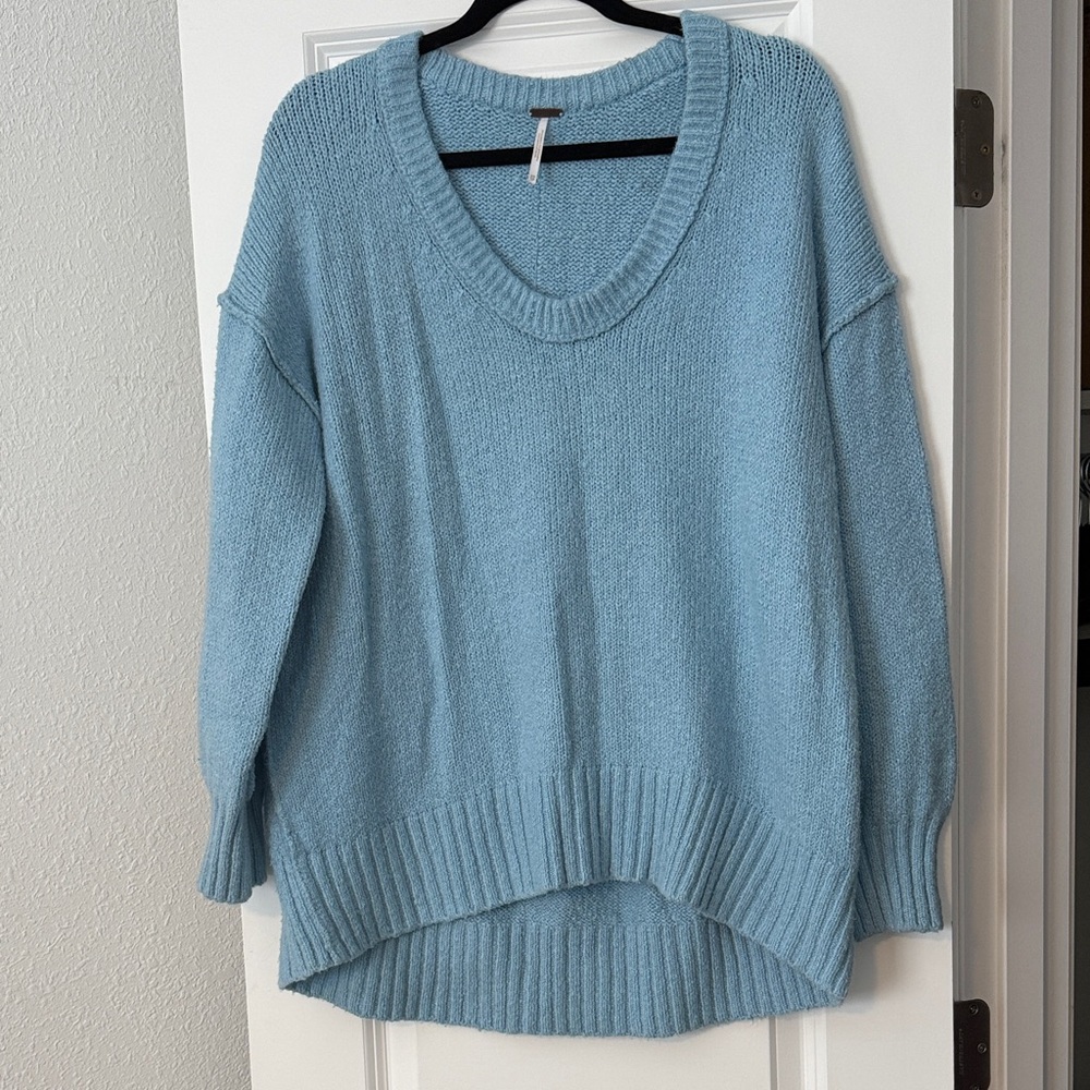 Free People Blue Sweater